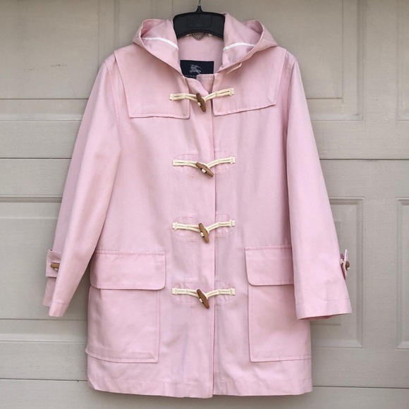 pink duffle coat